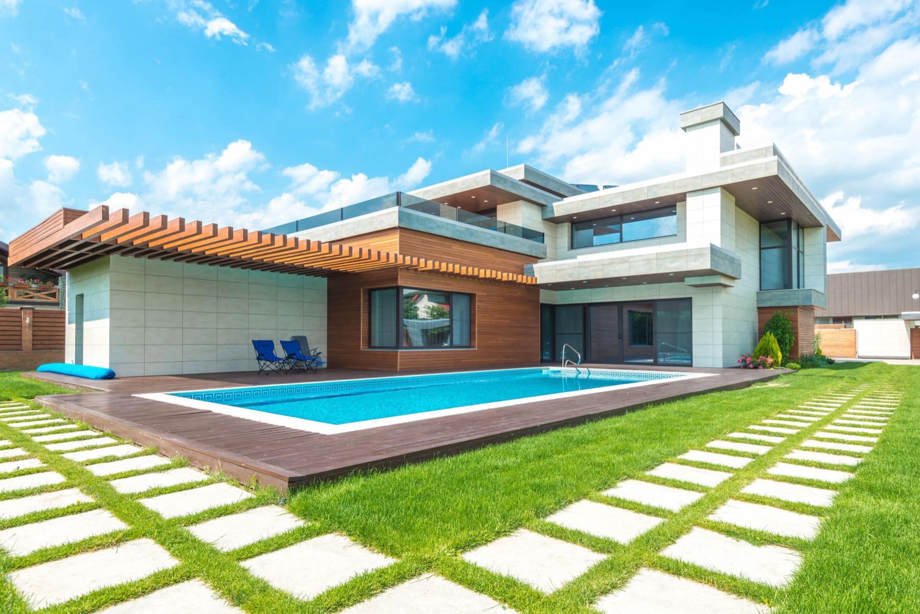 Contemporary home used in a sample listing